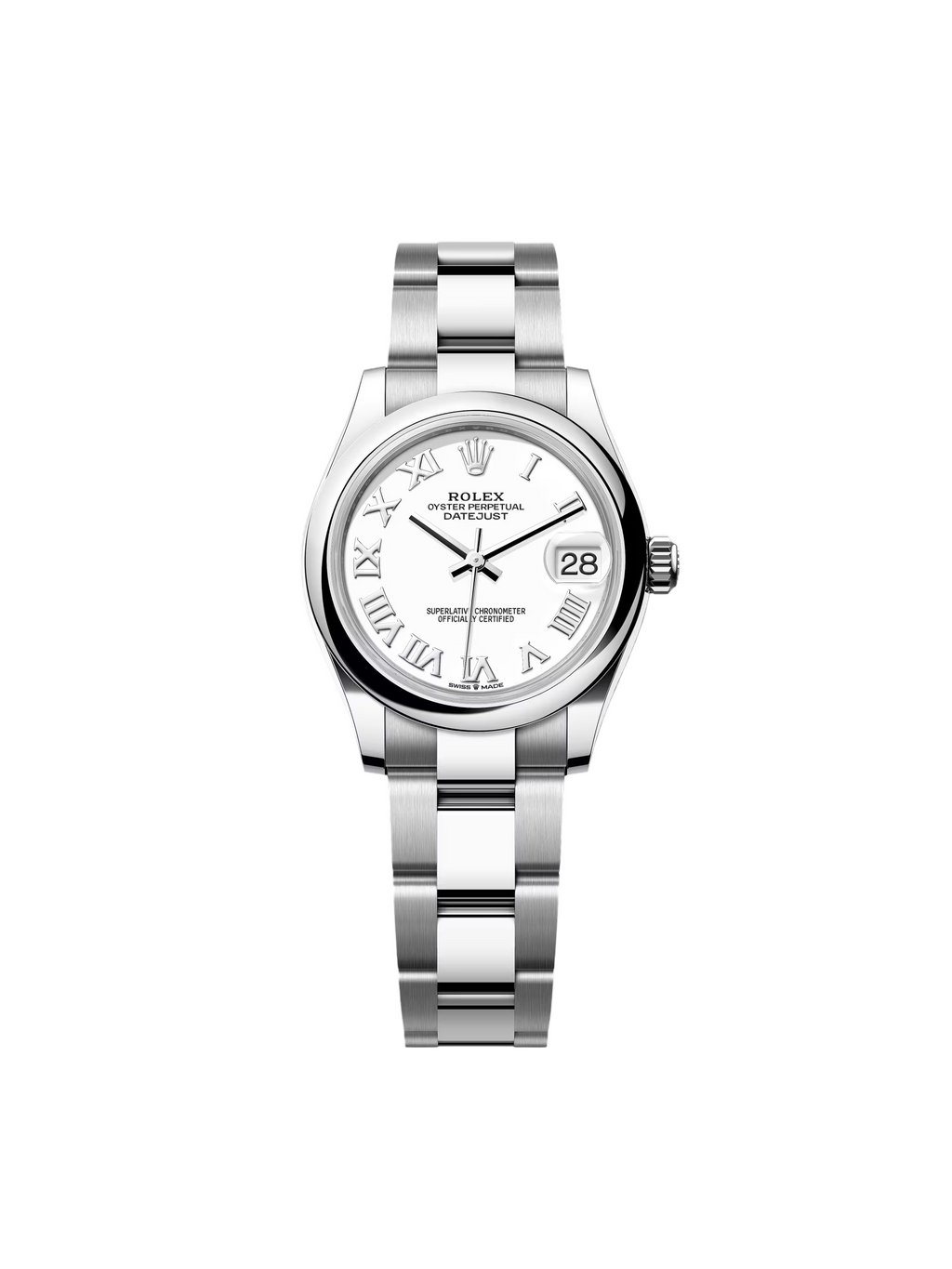 【1:1 Super Clone】 Datejust m278240-0003/0004 31mm White Roman Domed Bezel Oyster Oystersteel
