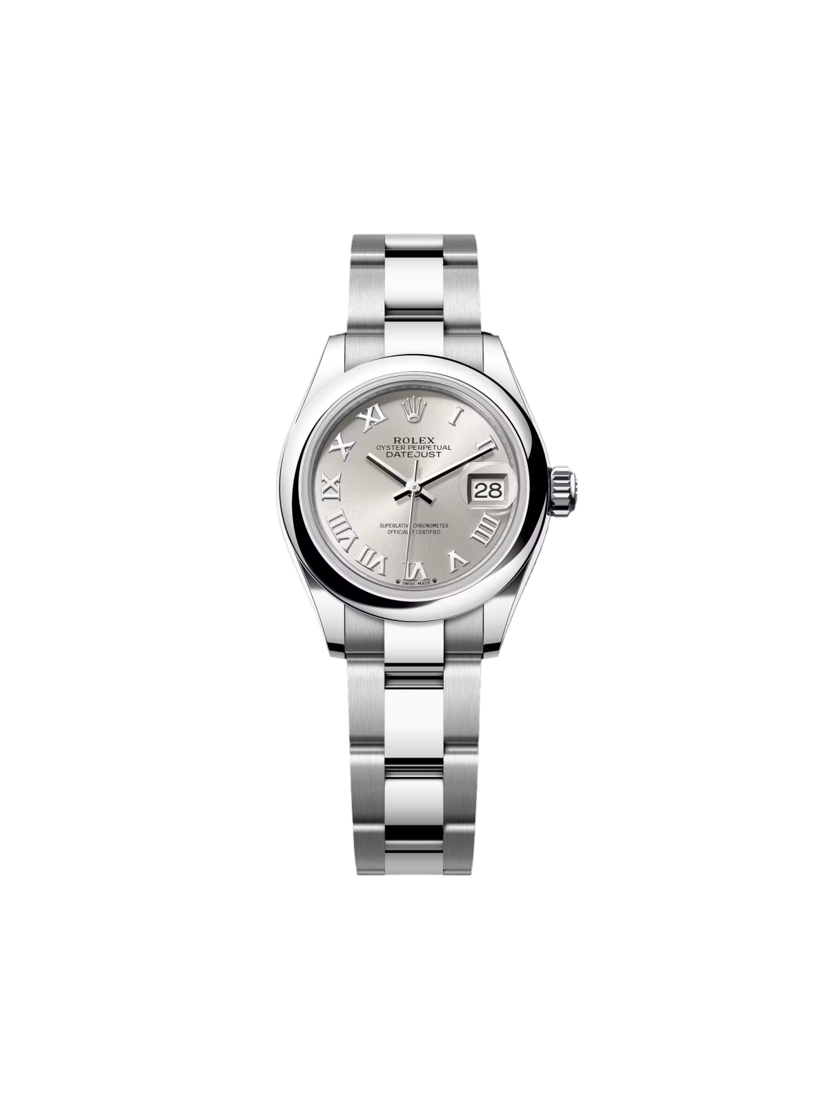 【1:1 Super Clone】 Lady-Datejust 28mm  m279160 Oyster Perpetual Silver Dial Oyster Bracelet