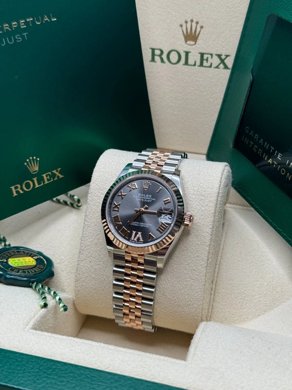 【1:1 Super Clone】 Datejust m278271-0029/0030 Slate 31mm Dial Oyster Bracelet Watch