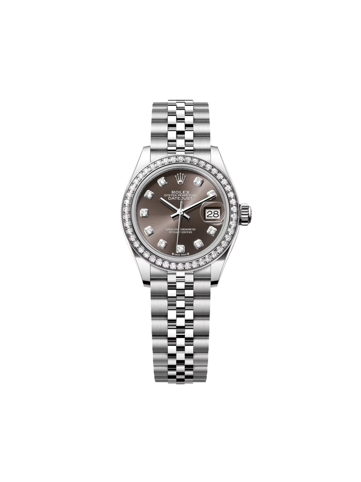 【1:1 Super Clone】 Lady-Datejust 28mm 279384RBR Dark Gray set with Diamonds