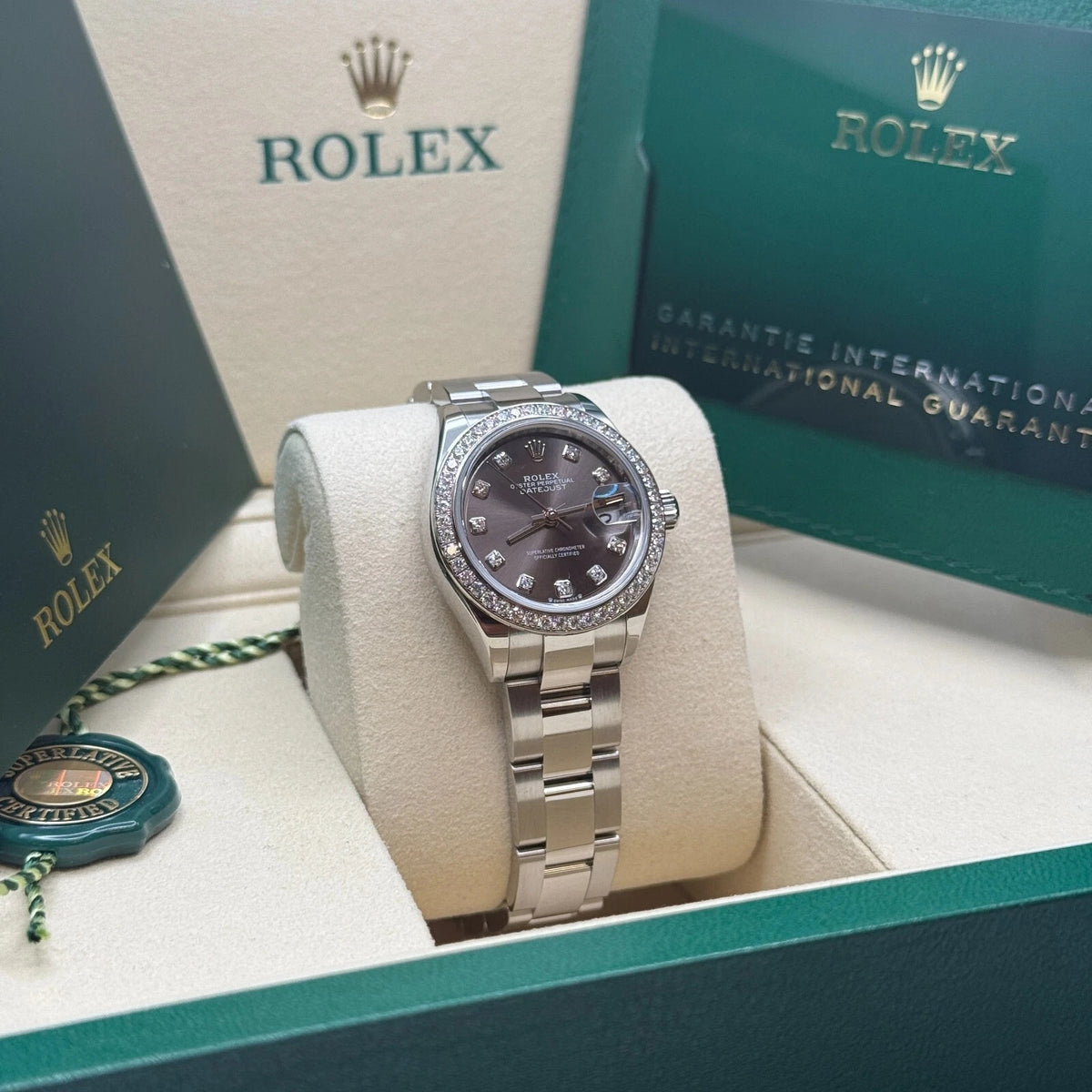 【1:1 Super Clone】 Lady-Datejust 28mm 279384RBR Dark Gray set with Diamonds