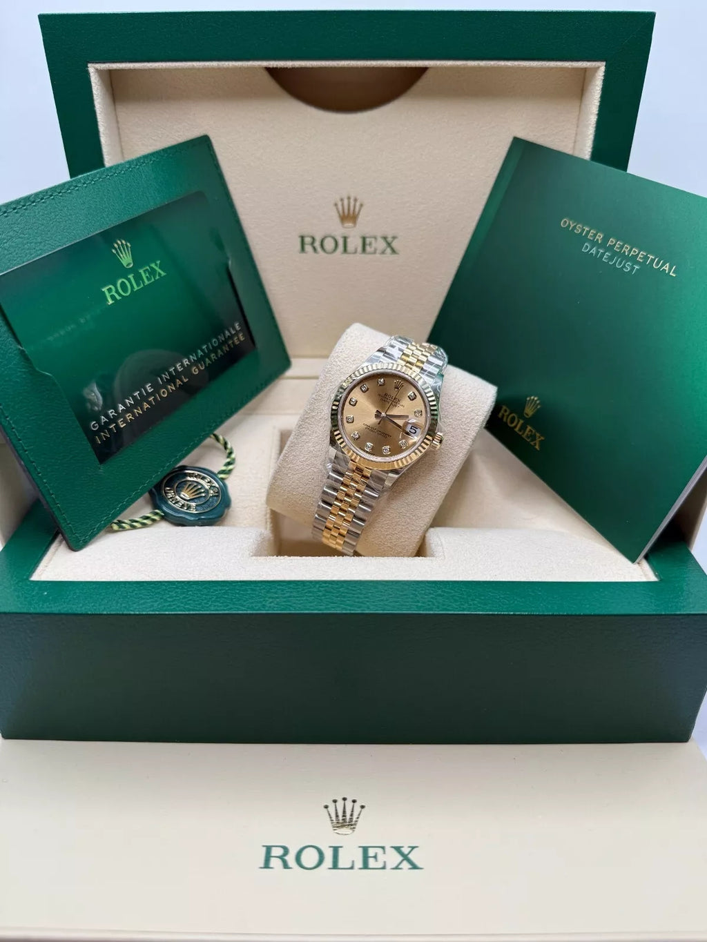 【1:1 Super Clone】 Datejust m278273-0025/0026 31mm Champagne Dial Stainless Steel and Yellow Gold Oyster Watch