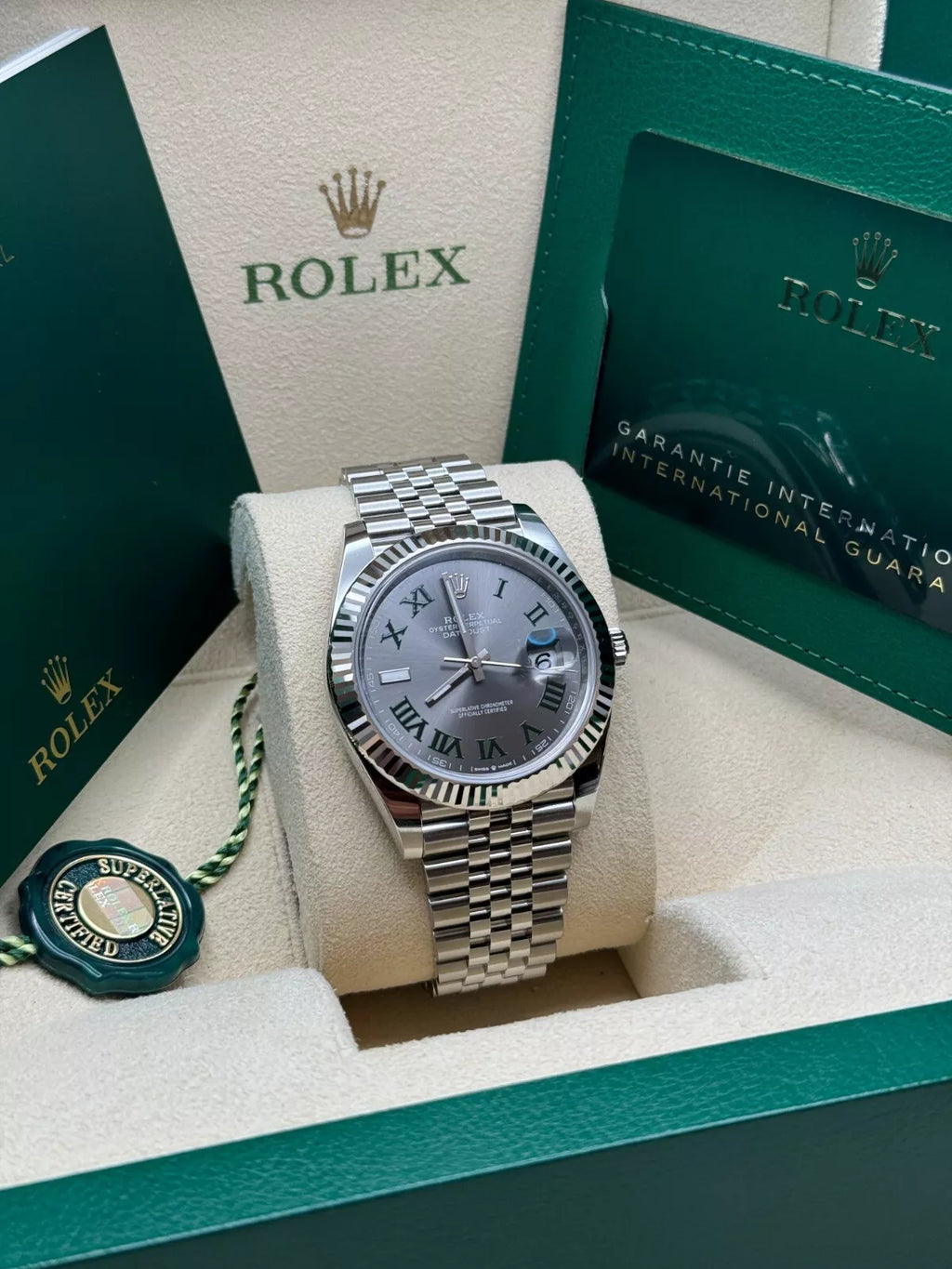 🔥Hot Sale🔥【1:1 Super Clone】  Datejust 41mm 126334 Slate Roman Jubilee Stainless Steel Mens Watch