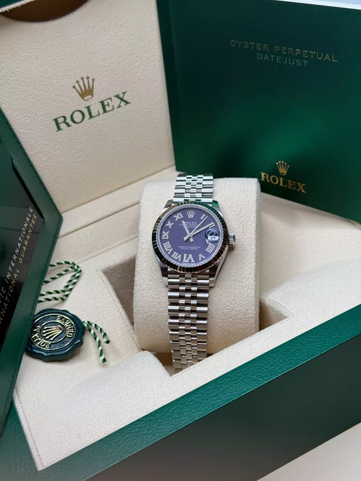 【1:1 Super Clone】 Datejust m278274-0025/0026 Aubergine 31mm Dial Oyster Watch