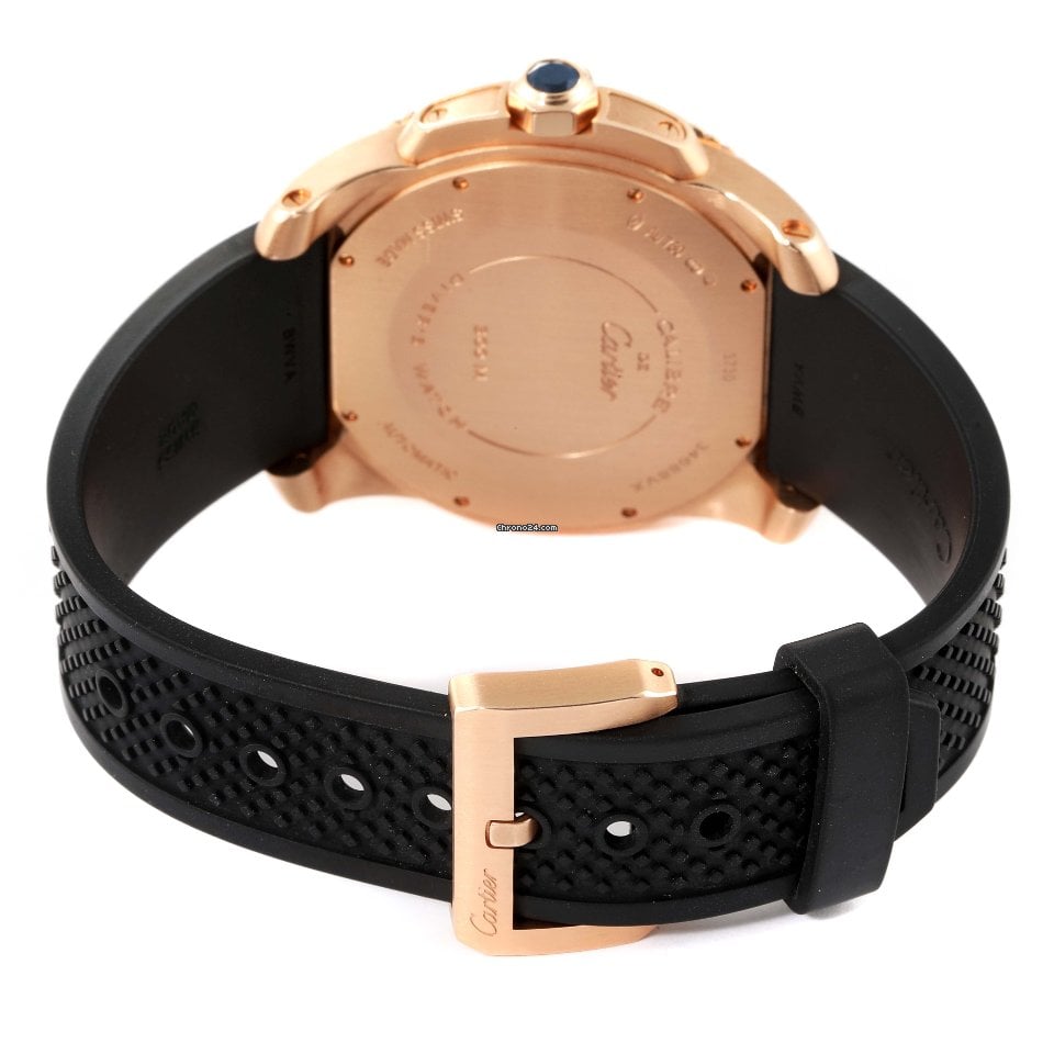 【1:1 Super Clone】Calibre Rose Gold Black 42mm