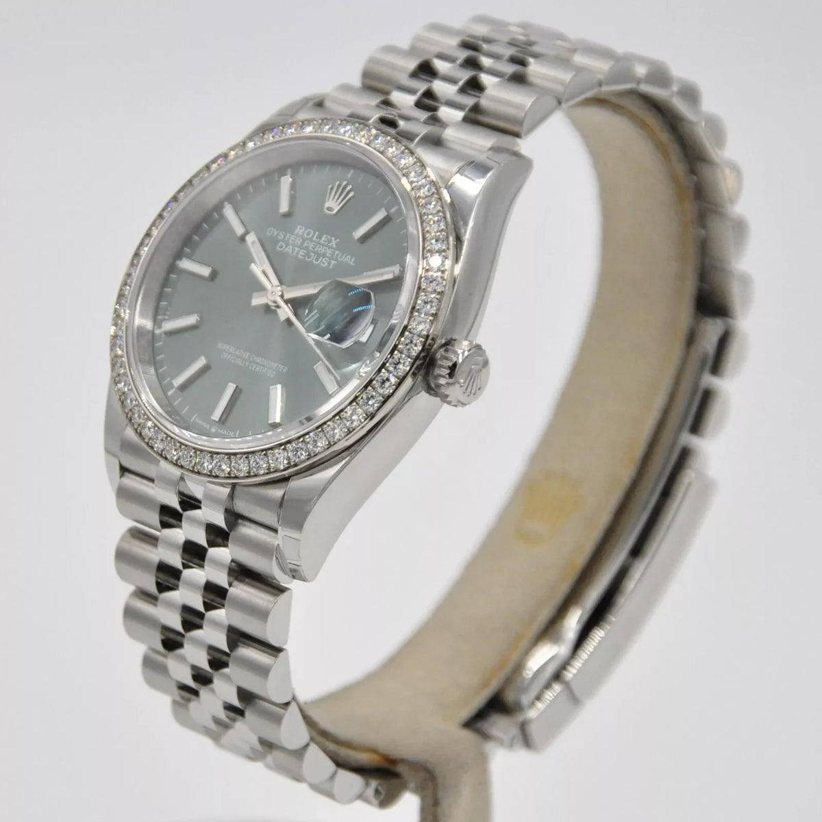 【1:1 Super Clone】  Datejust 36mm 126284 Green Dial Jubilee Bracelet