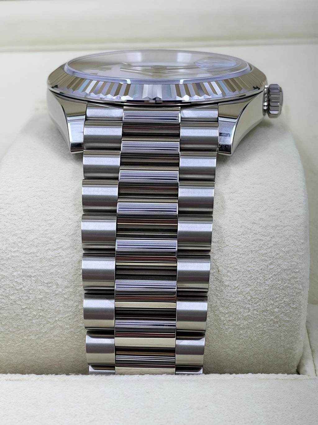 【1:1 Super Clone】  Day-Date "President" 40mm White Gold White Roman Dial - 228239