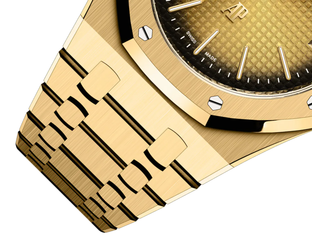 【1:1 Super Clone】A&P ROYAL OAK "JUMBO" Smoked Yellow Gold-Toned Dial 39mm