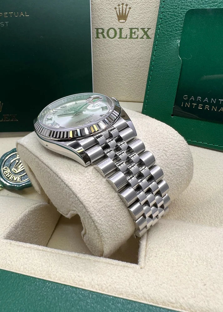 【1:1 Super Clone】  Datejust 36mm 126234 White Roman Dial Oyster Stainless Steel Mens