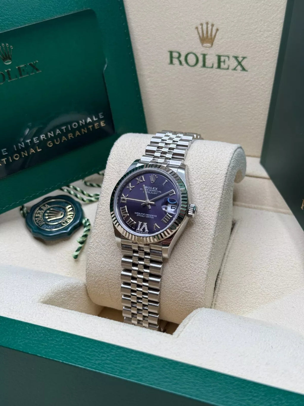 【1:1 Super Clone】 Datejust m278274-0025/0026 Aubergine 31mm Dial Oyster Watch