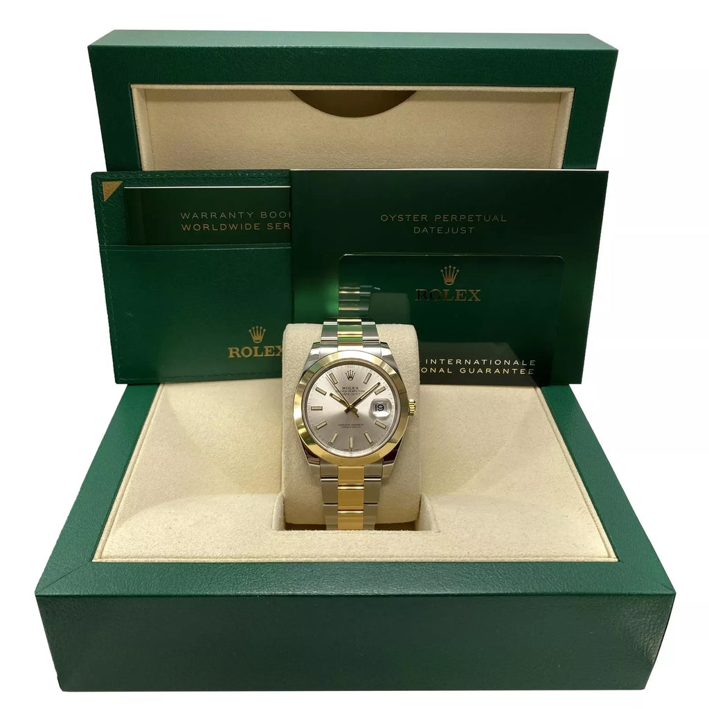 【1:1 Super Clone】 Datejust 41mm 126303 Silver Index Oyster Steel and Yellow Gold Mens Watch
