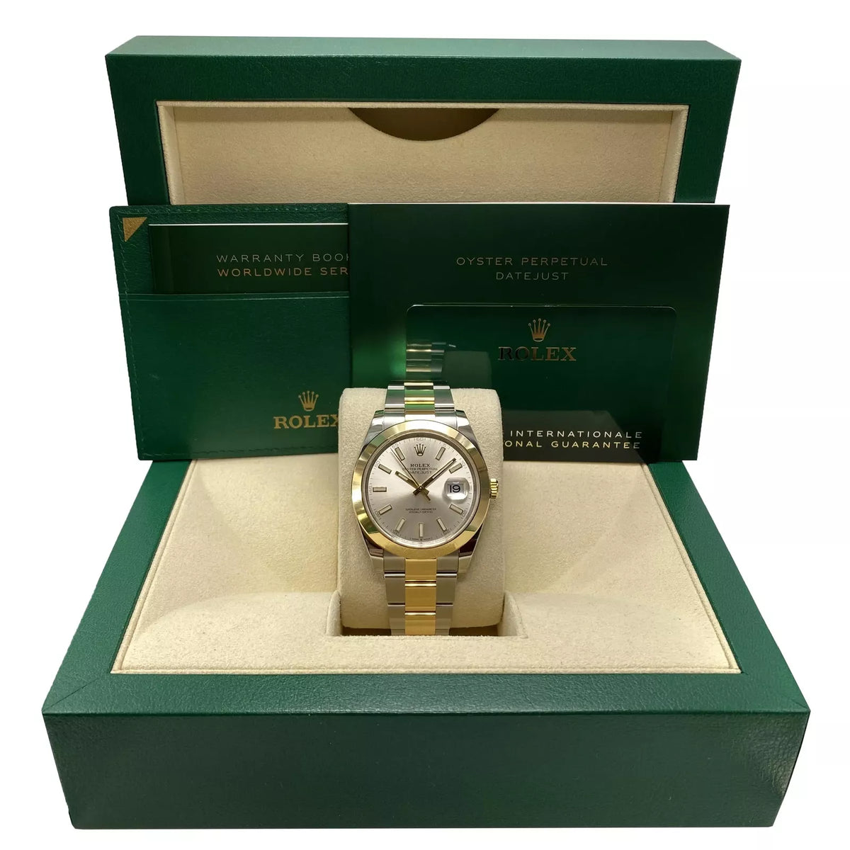 【1:1 Super Clone】 Datejust 41mm 126303 Silver Index Oyster Steel and Yellow Gold Mens Watch