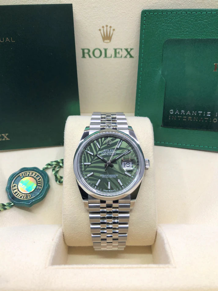 【1:1 Super Clone】  Datejust 36mm 126200 Green Dial Watch