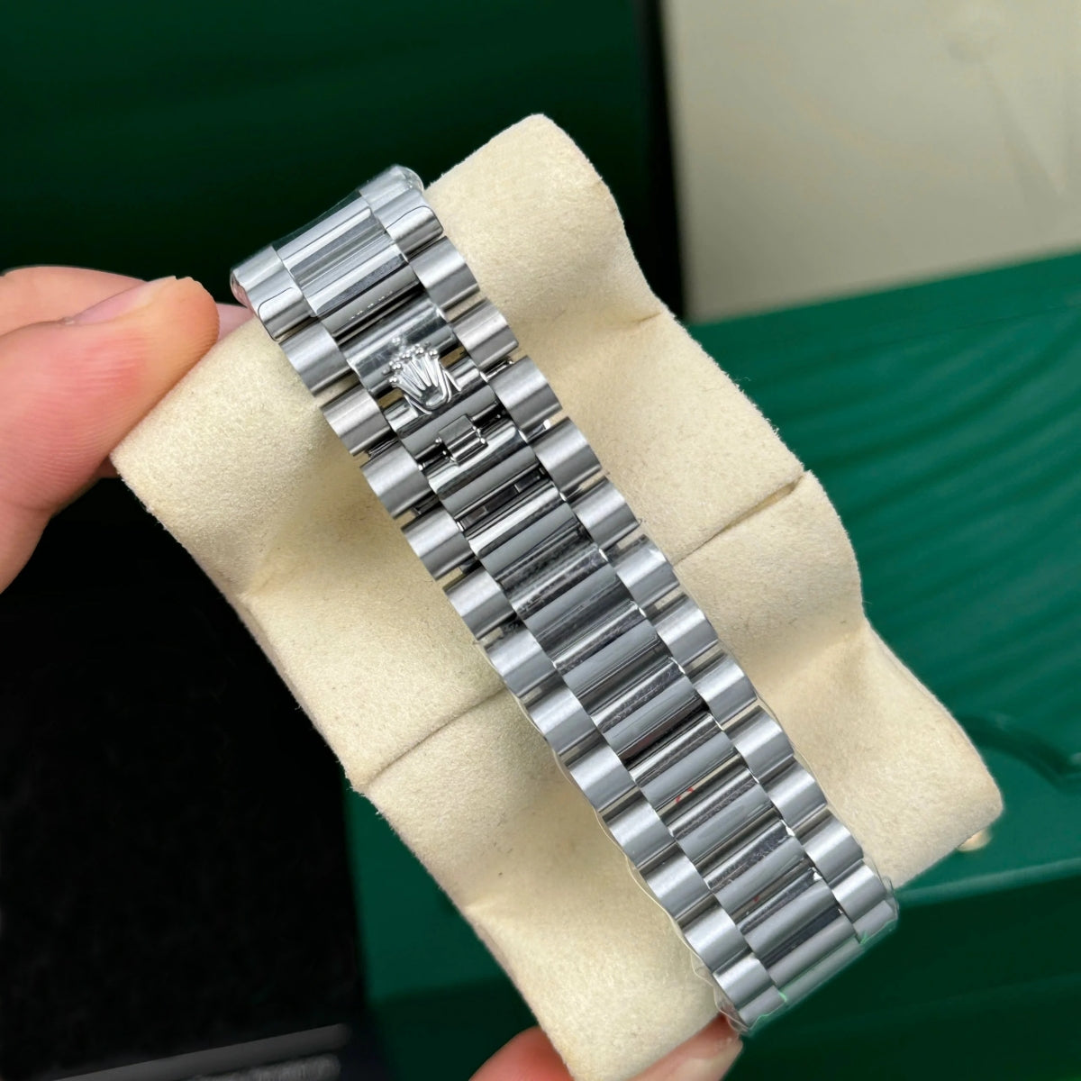 【1:1 Super Clone】 Day-Date 40mm 228396TBR-0011 Silver Diamonds Dial