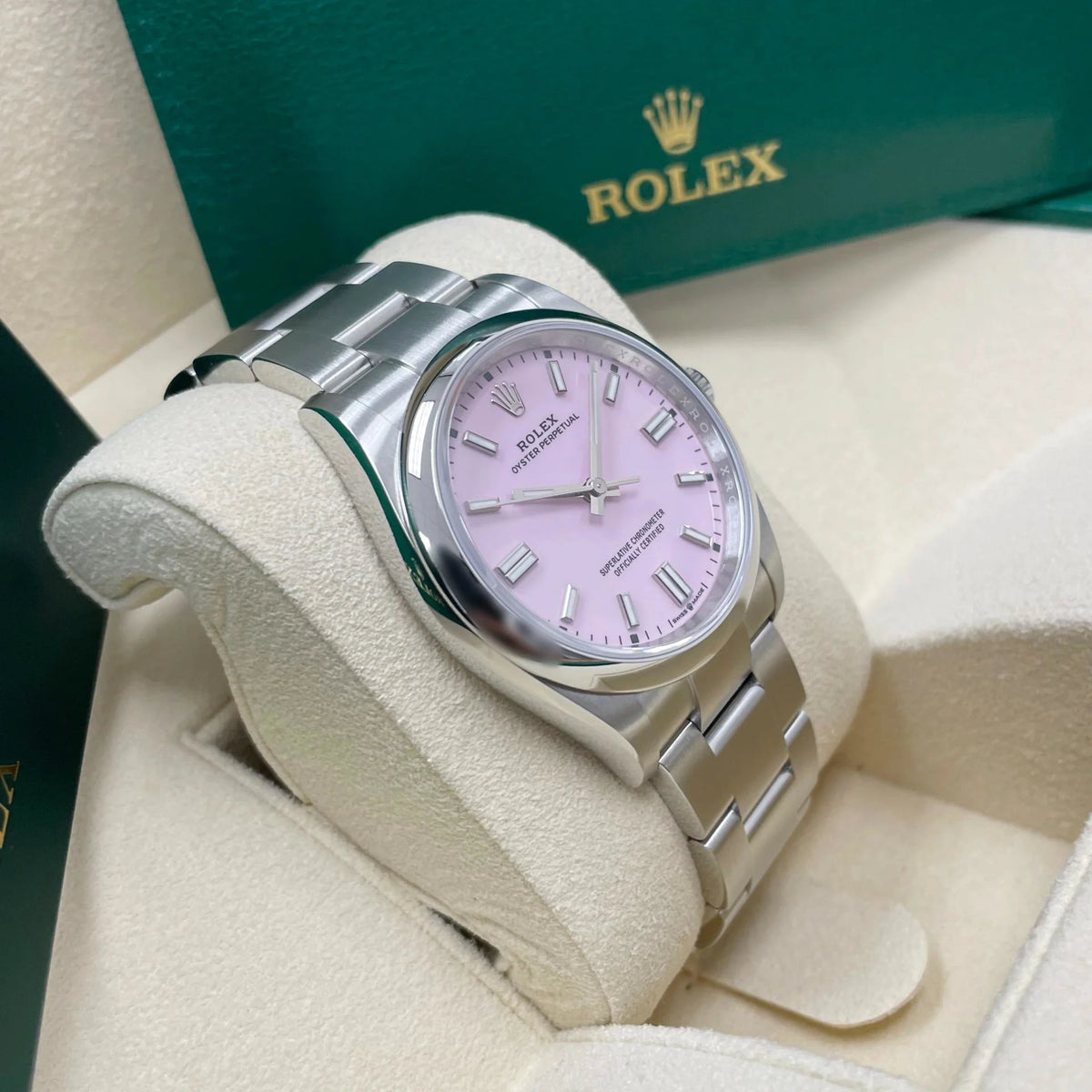 【1:1 Super Clone】 Oyster Perpetual 36mm 126000-0008 Candy Pink Dial Oyster Stainless Steel