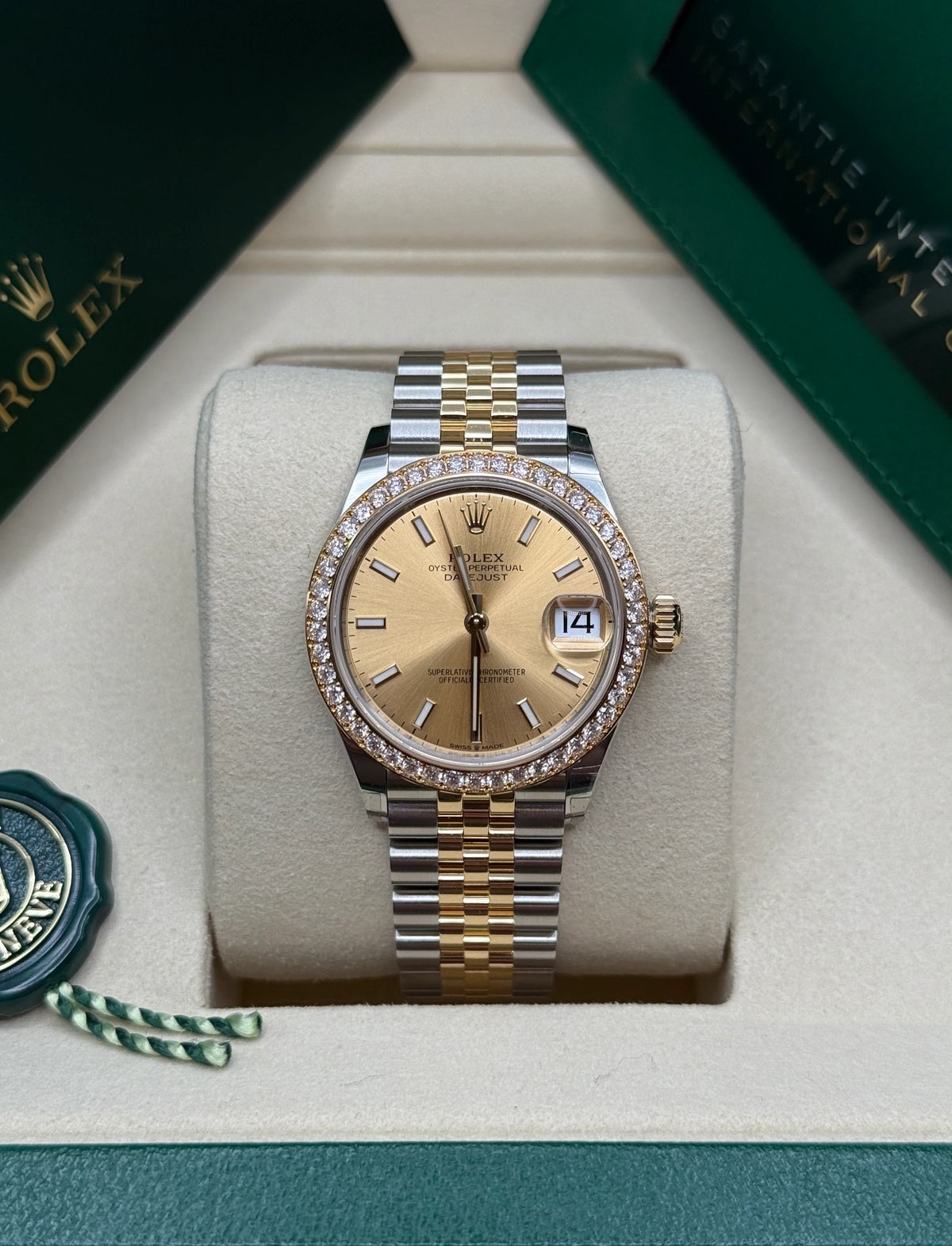 【1:1 Super Clone】 Datejust m278383-0013/0014  31mm Champagne Dial Oyster Bracelet