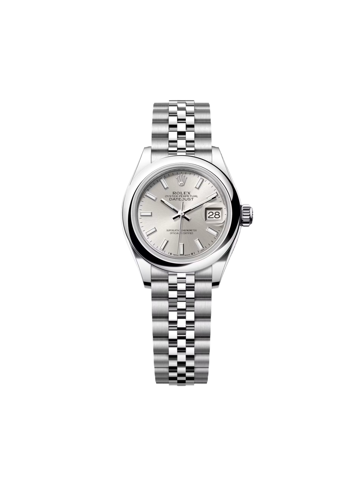 【1:1 Super Clone】 Lady-Datejust 28mm  m279160 Oyster Perpetual Silver Dial Oyster Bracelet