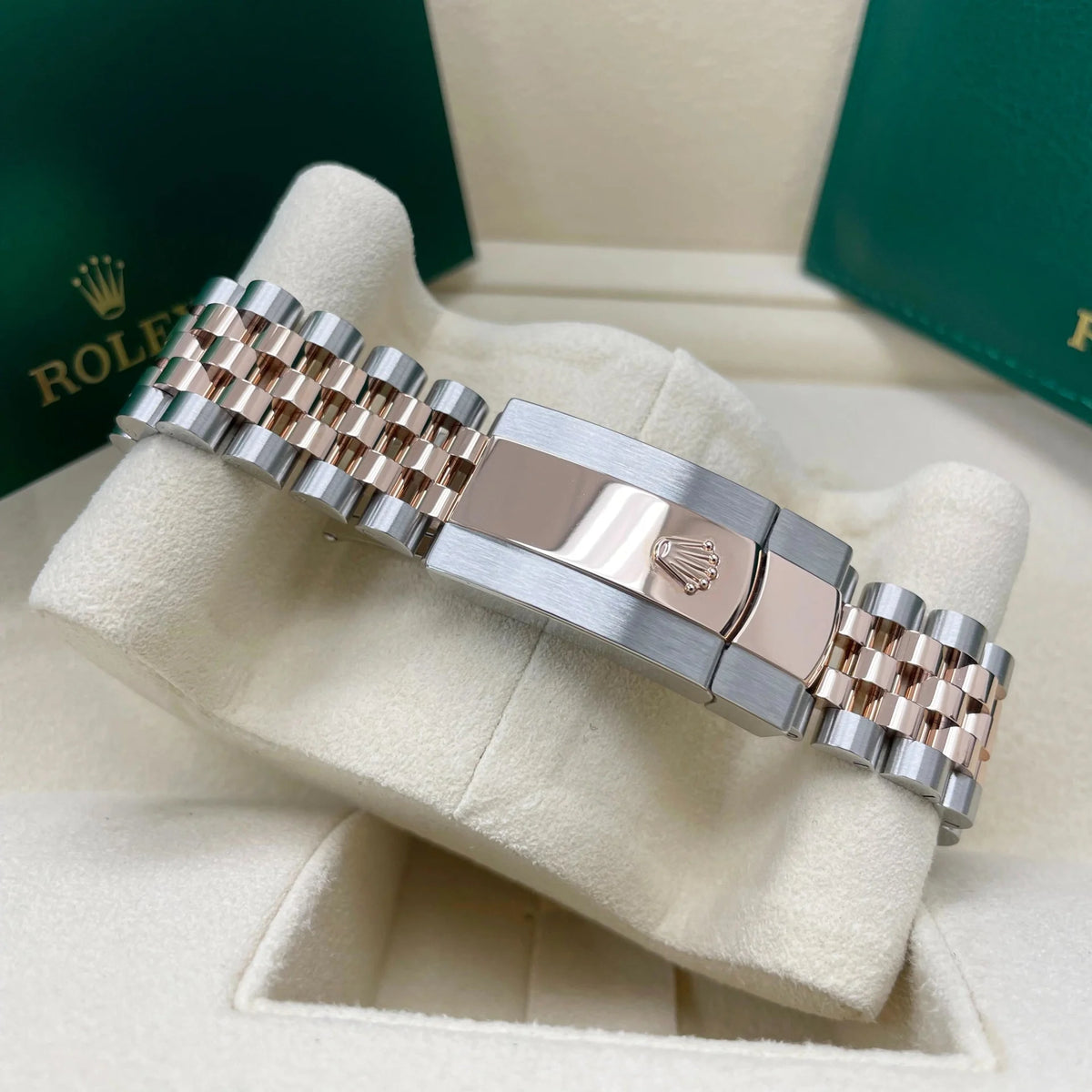 【1:1 Super Clone】 Datejust 41mm 126331 Datejust Chocolate Diamond Oyster Steel and Everose Gold Watch