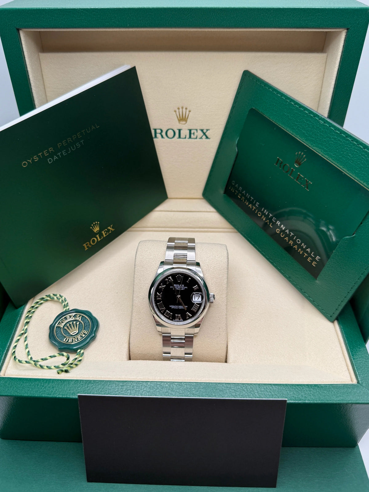 【1:1 Super Clone】 Datejust m278240-0001/0002 31mm Black Roman Domed Bezel Oyster Oystersteel