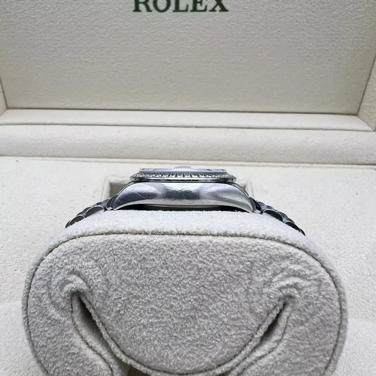 【1:1 Super Clone】 Lady-Datejust 28mm 279384RBR Silver Diamond Dial & Diamond Bezel, Stainless Steel Jubilee Bracelet Women's Watch