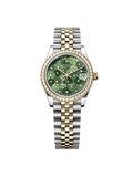 【1:1 Super Clone】 Datejust m278383-0031/0032 31mm Green Floral Dial Oyster Bracelet