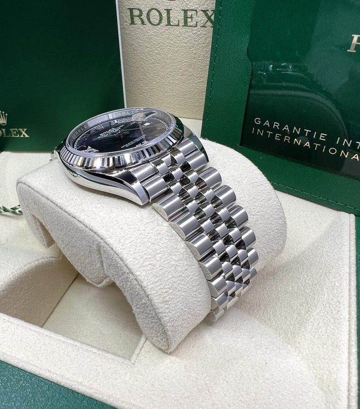 【1:1 Super Clone】  Datejust 36mm 126234 Datejust Aubergine Purple Diamond Roman Oyster Stainless Steel