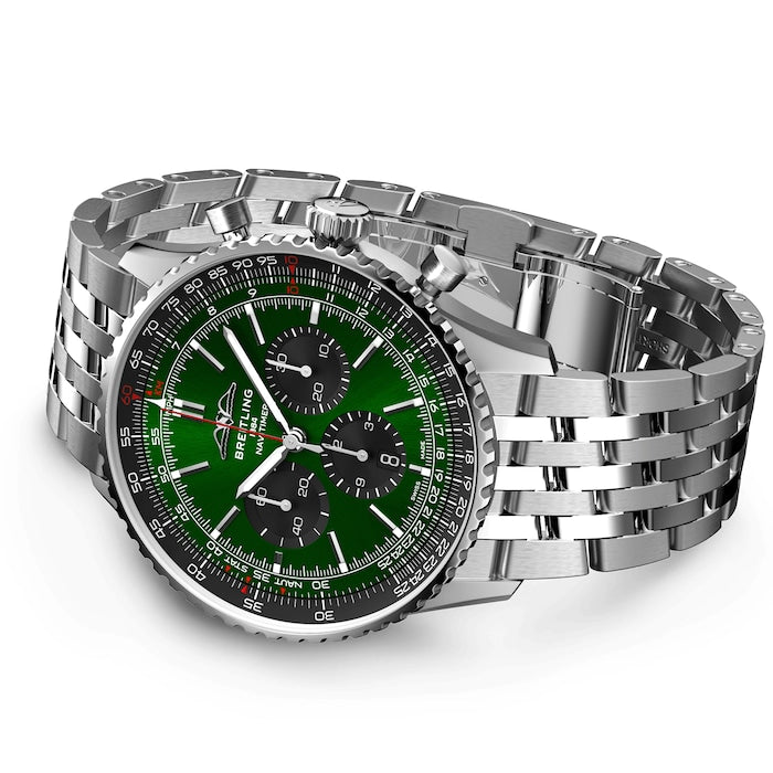 【1:1 Super Clone】Breitling AB0137241L1A1 Navitimer B01 Green Dial