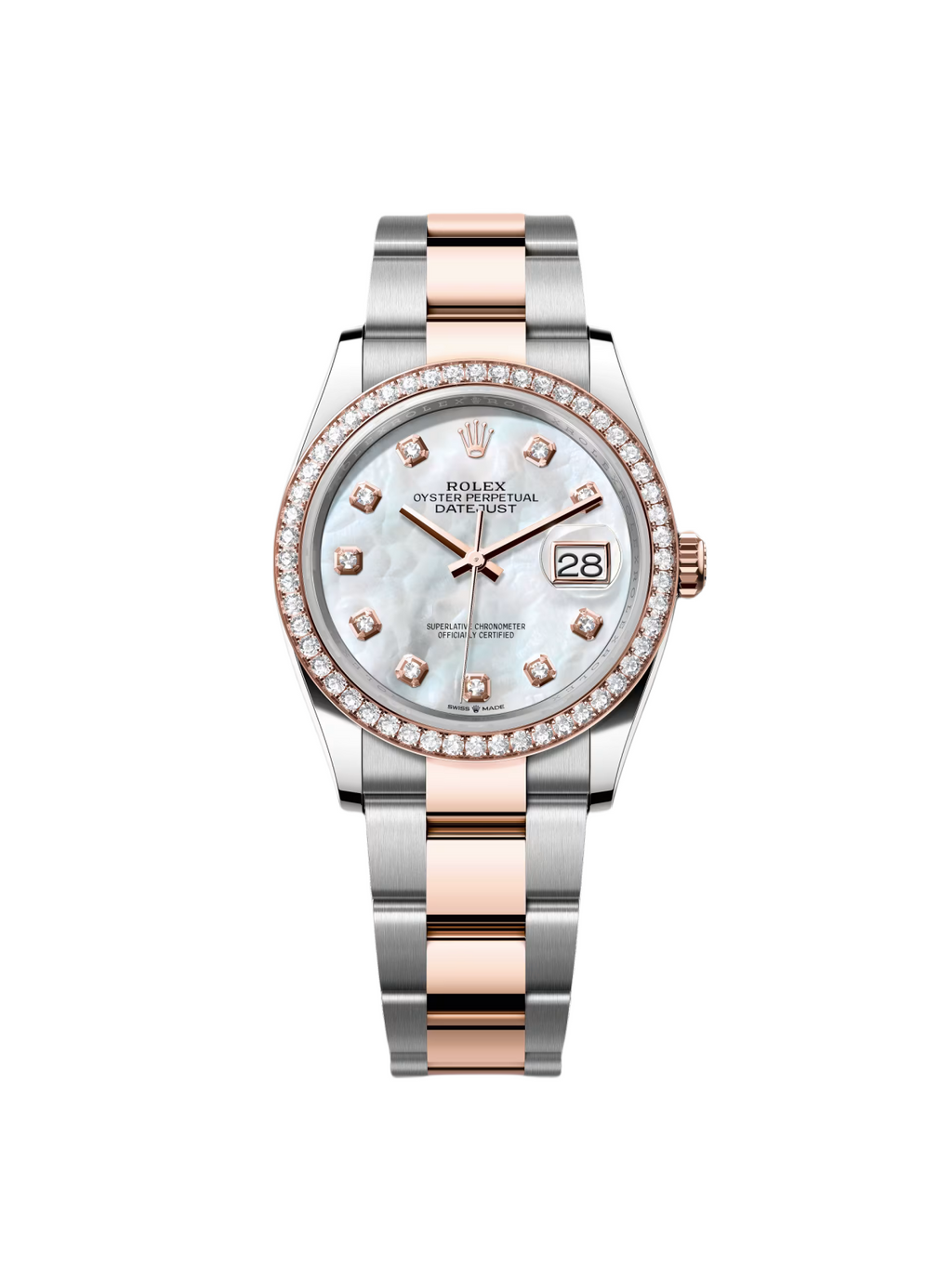 【1:1 Super Clone】  Datejust 36mm 126281 Mother-of-Pearl Dial Jubilee Bracelet