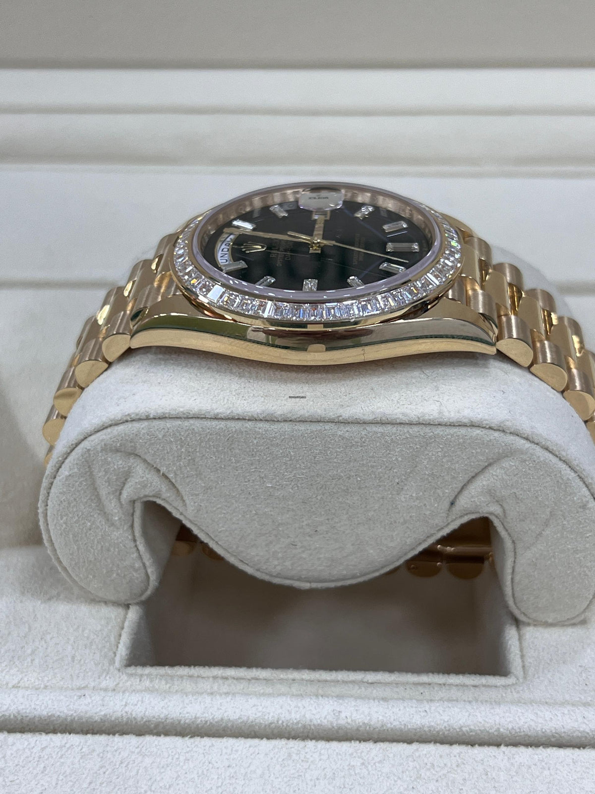 【1:1 Super Clone】 Day-Date 40mm 228398TBR-0038 Onyx Dial President Watch