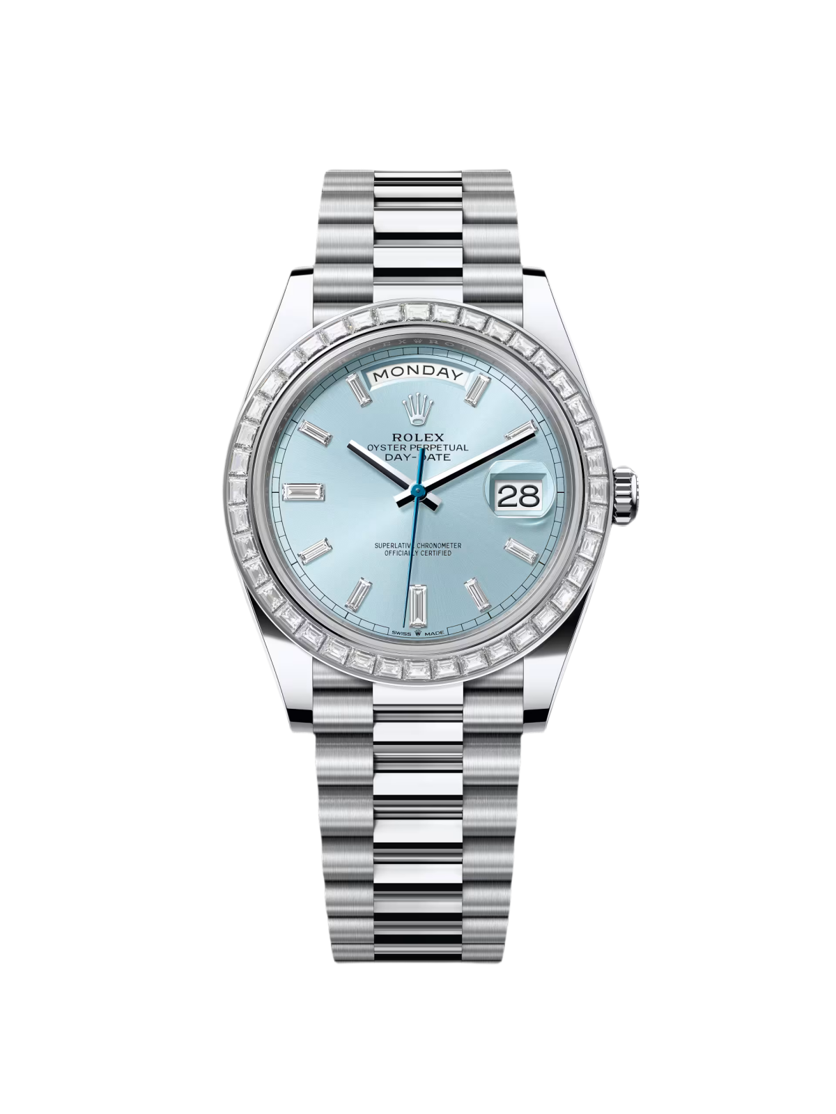 🔥Hot Sale🔥【1:1 Super Clone】 Day-Date 40mm 228396TBR-0002 Ice Blue Diamonds Dial