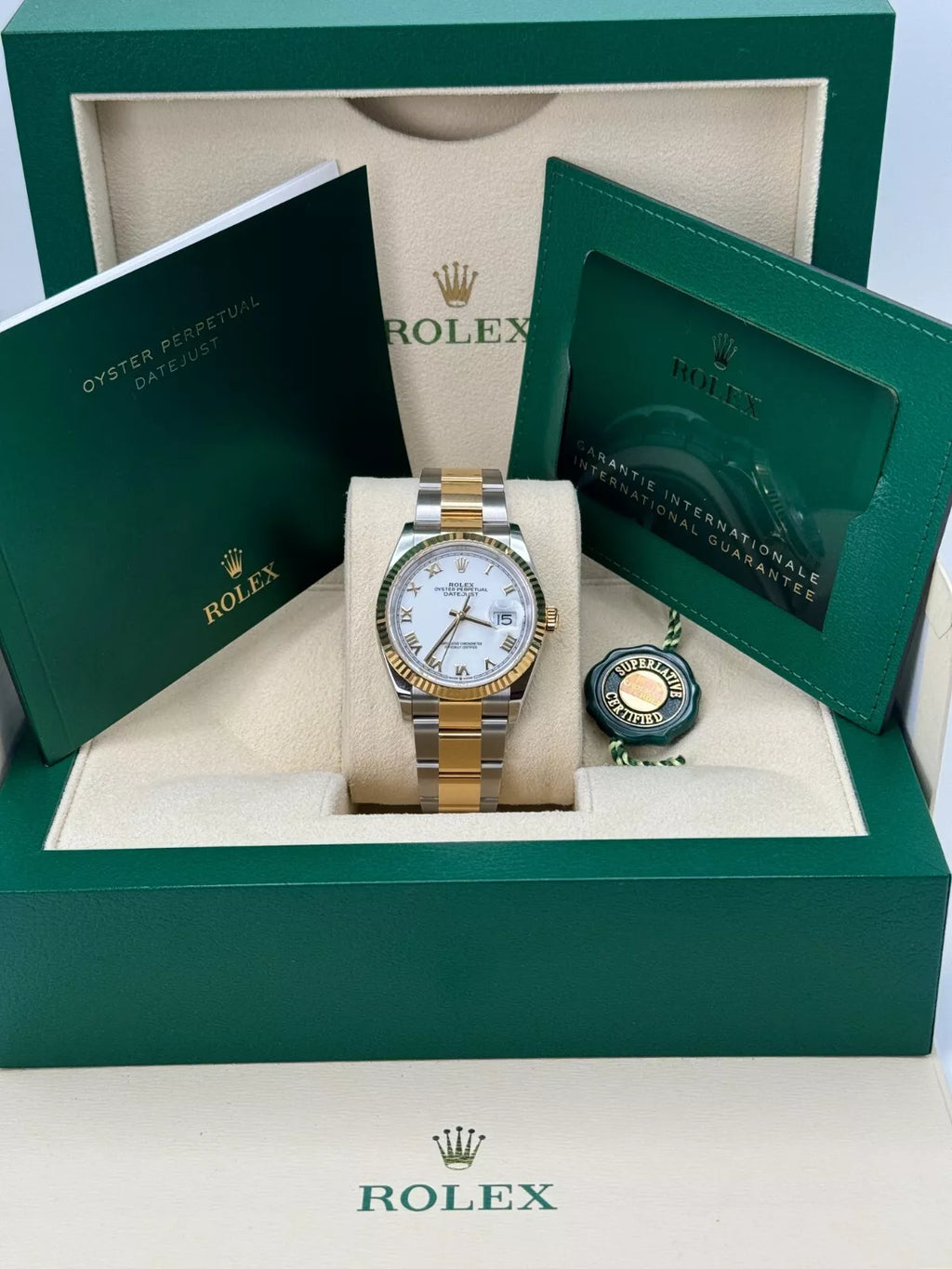 【1:1 Super Clone】  Datejust 36mm 126233 White Dial Oyster Bracelet Watch