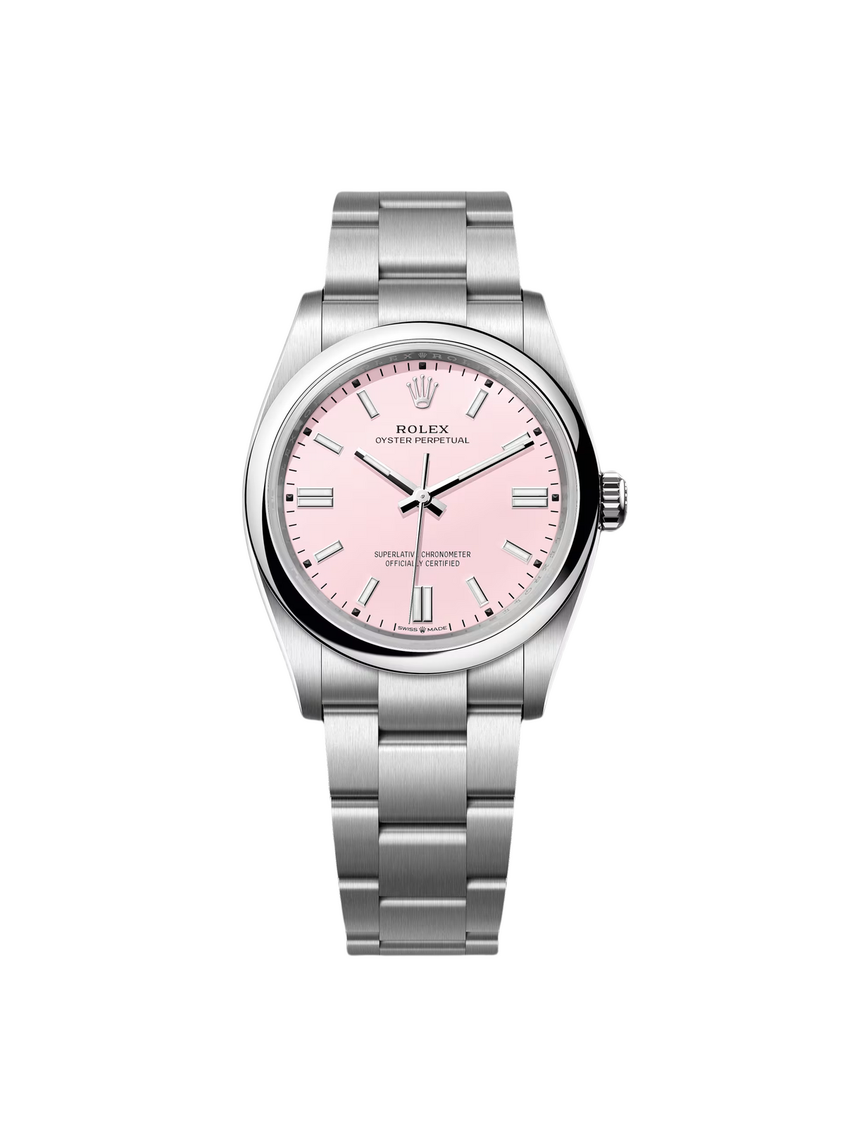 【1:1 Super Clone】 Oyster Perpetual 36mm 126000-0008 Candy Pink Dial Oyster Stainless Steel