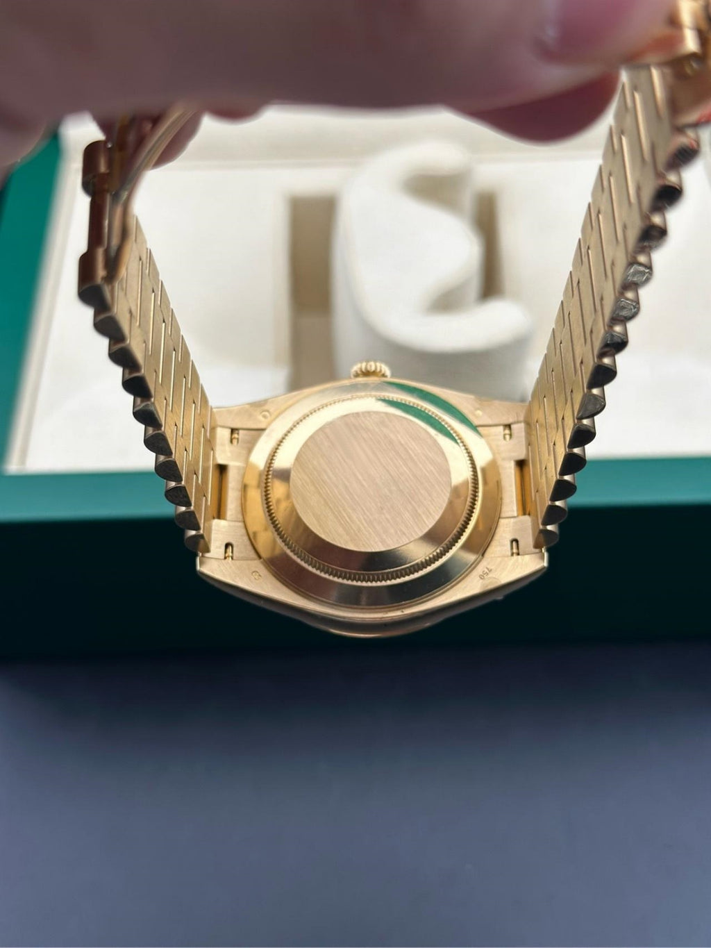 【1:1 Super Clone】 Day-Date 40mm Champagne Dial and Diamond Bezel Yellow Gold President Bracelet  228348RBR-0003