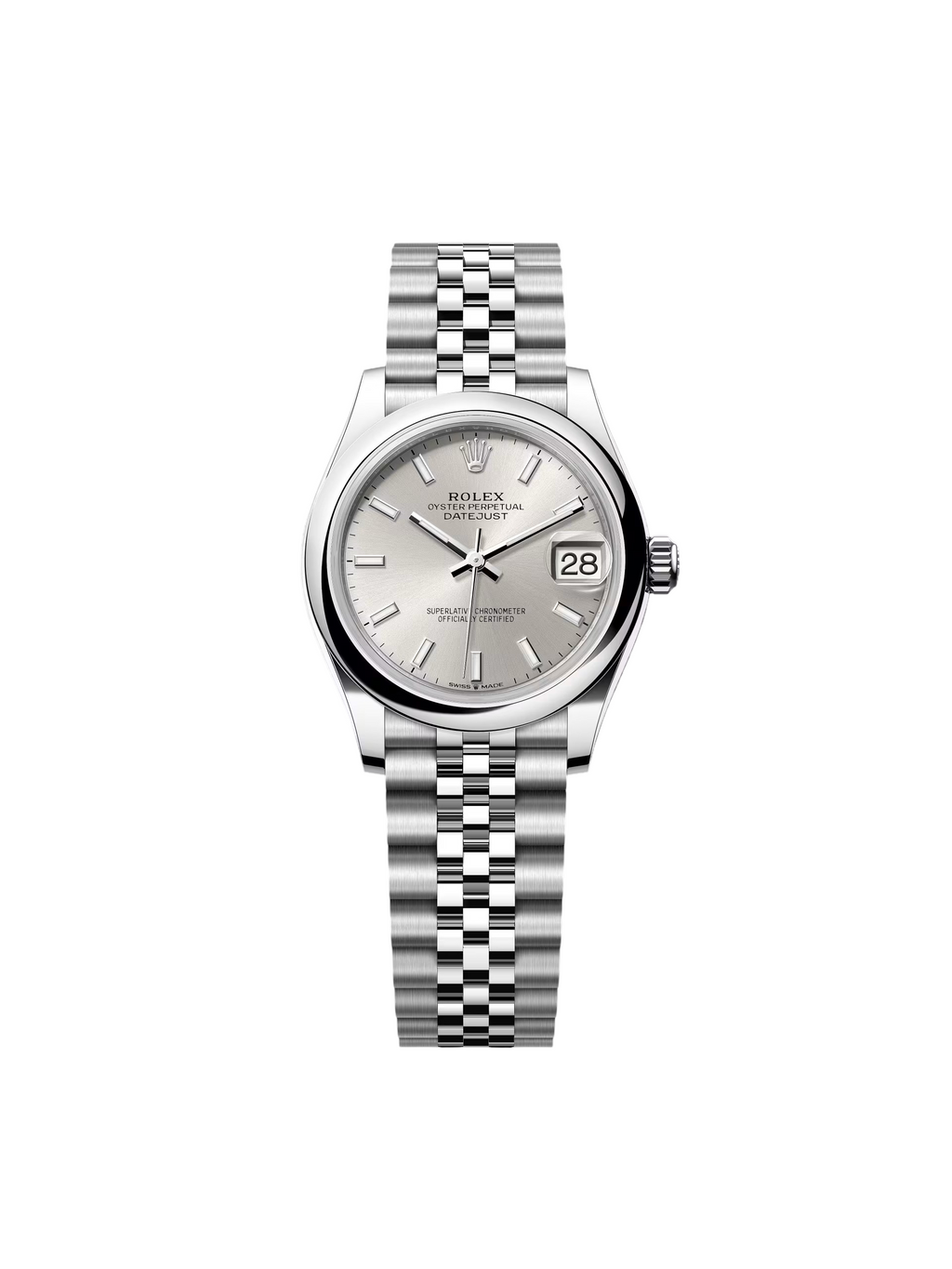 【1:1 Super Clone】 Datejust m278240-0005/0006 31mm  Silver Index Domed Bezel Oyster Oystersteel