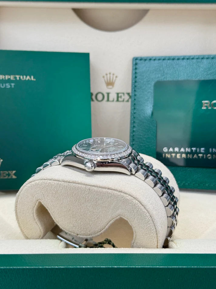 【1:1 Super Clone】 Datejust m278384RBR-0021/0022 Mint Green 31mm Dial Oyster Watch