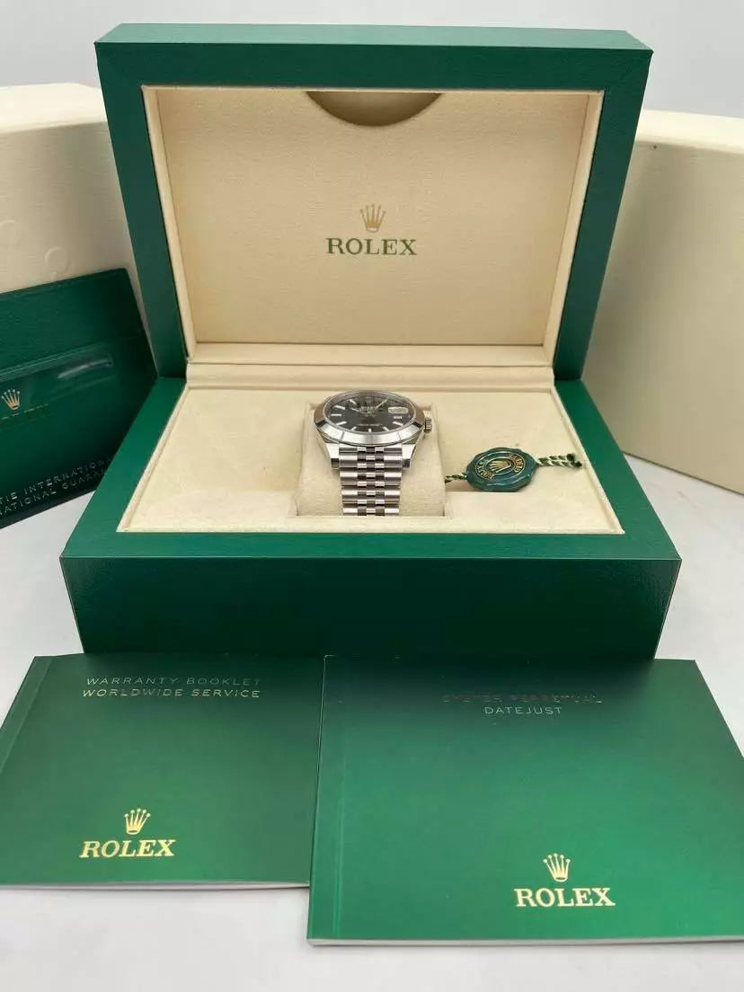 【1:1 Super Clone】 Datejust 41mm 126300 Blue Index Jubilee Stainless Steel Men’s Watch