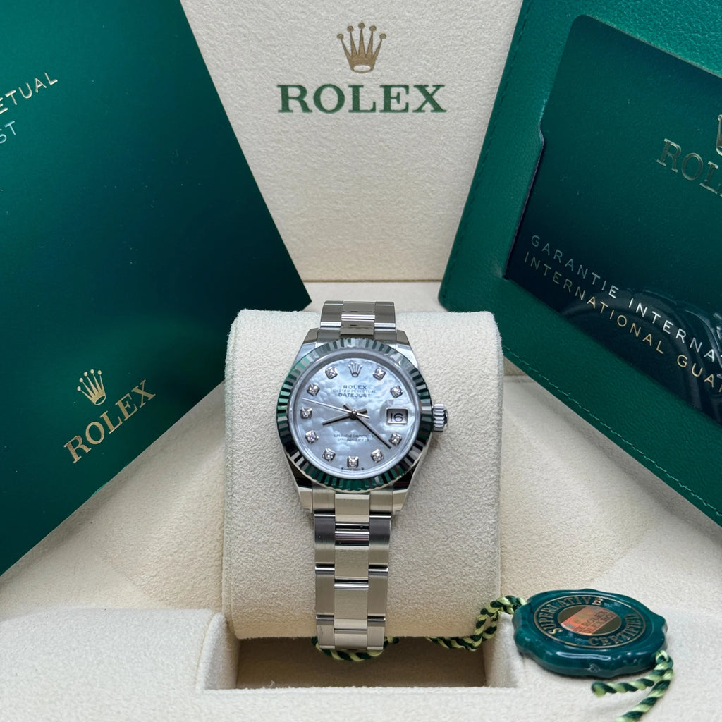 【1:1 Super Clone】 Lady-Datejust 28mm 279174 Mother Of Pearl Diamond Dial Oyster Bracelet