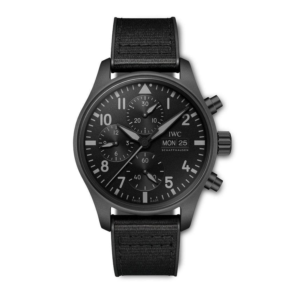 【1:1 Super Clone】IWC-Pilot's Watch Chronograph 41 TOP GUN Ceratanium (IW388106)