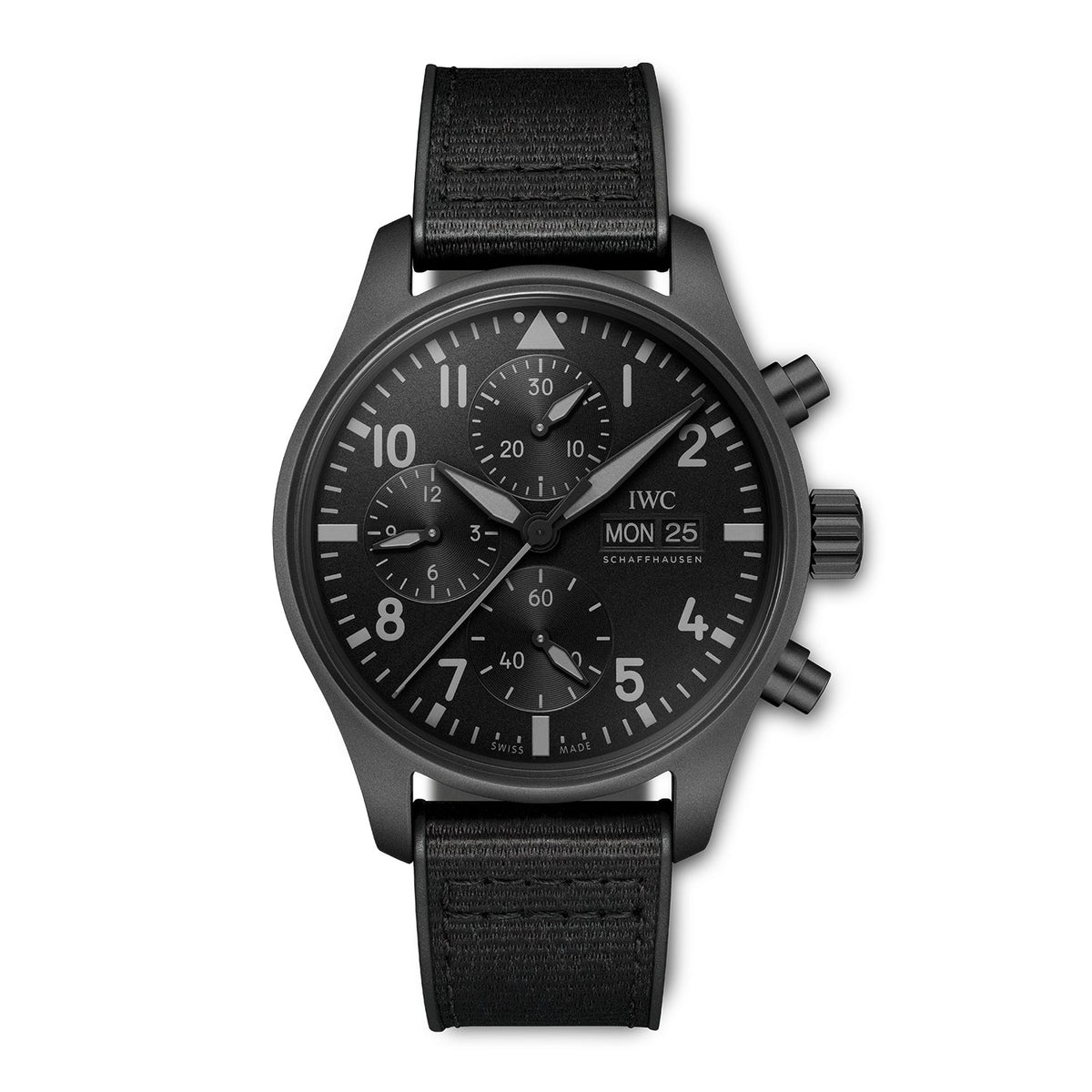 【1:1 Super Clone】IWC-Pilot's Watch Chronograph 41 TOP GUN Ceratanium (IW388106)