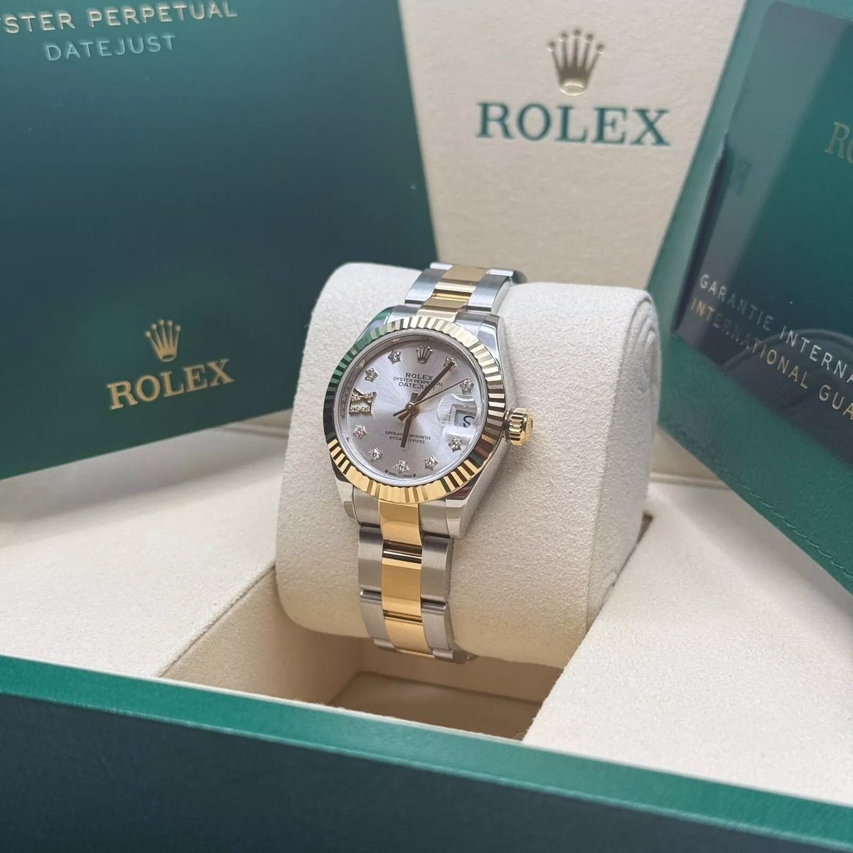 【1:1 Super Clone】 Lady-Datejust 28mm 279173 Silver Diamond Dial Oyster Bracelet