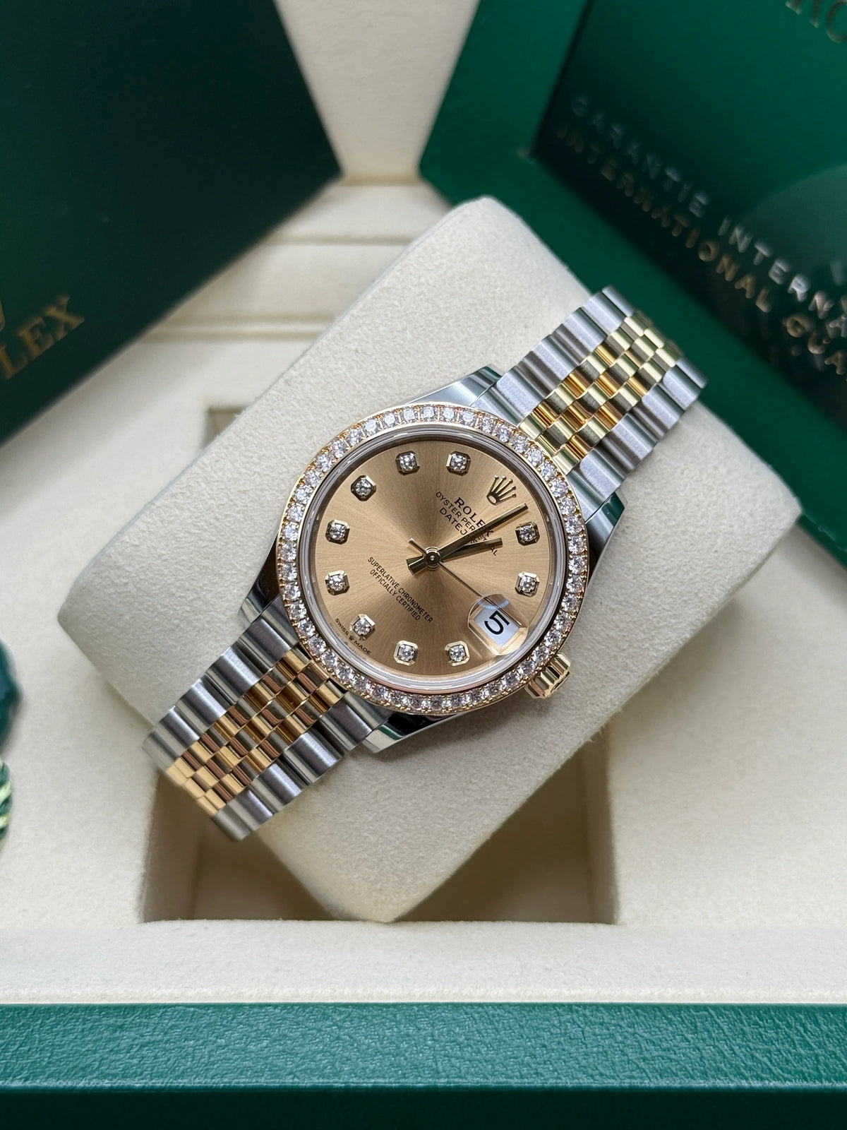 【1:1 Super Clone】 Datejust m278383-0025/0026 31mm Champagne Dial Oyster Bracelet