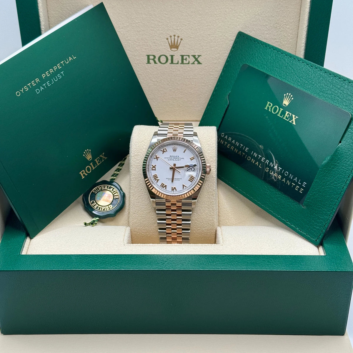 【1:1 Super Clone】  Datejust 36mm 126231 White Dial Oyster Bracelet