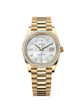 【1:1 Super Clone】 Day-Date 40mm 228398TBR-0043 White Mother-of-Pearl Dial President Watch