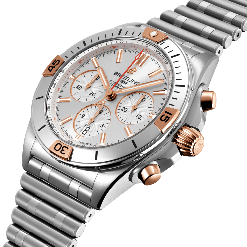 【1:1 Super Clone】Breitling Watch Chronomat B01 42 Silver Bracelet