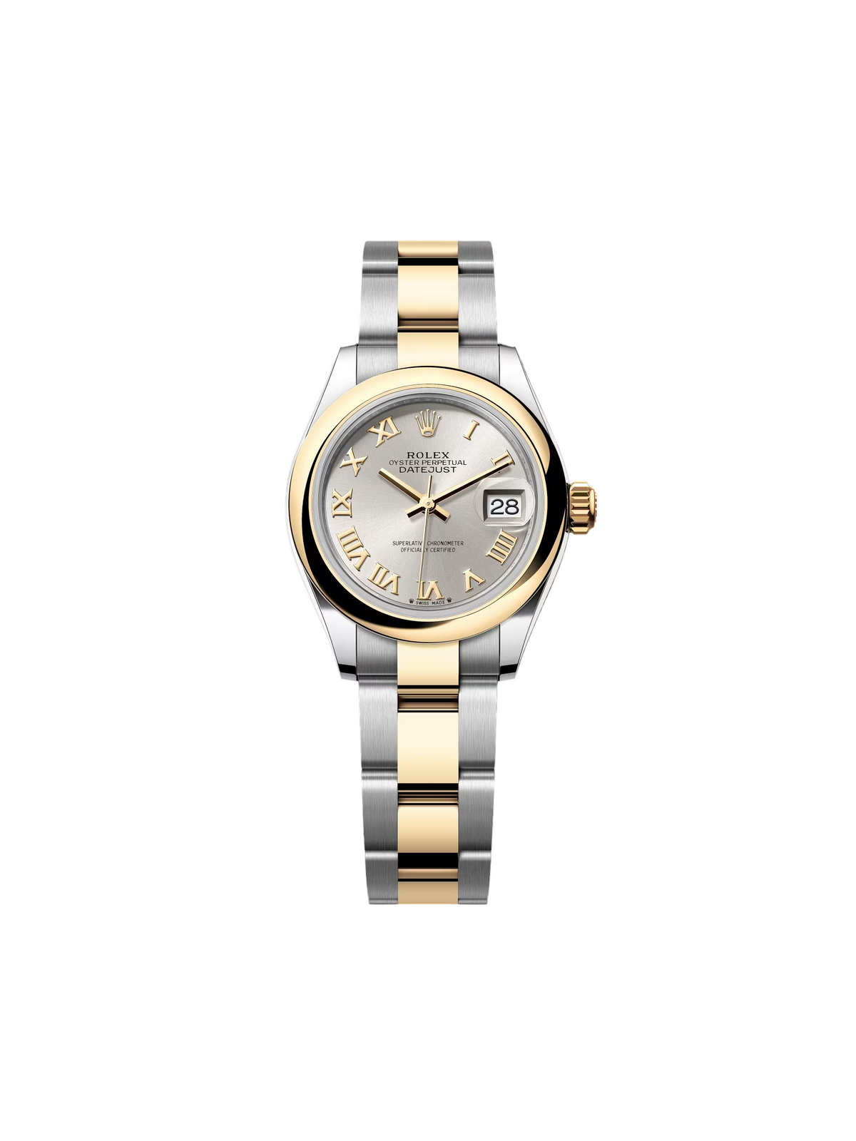【1:1 Super Clone】 Lady-Datejust 28mm  279163 Silver Roman Dial Oyster Bracelet