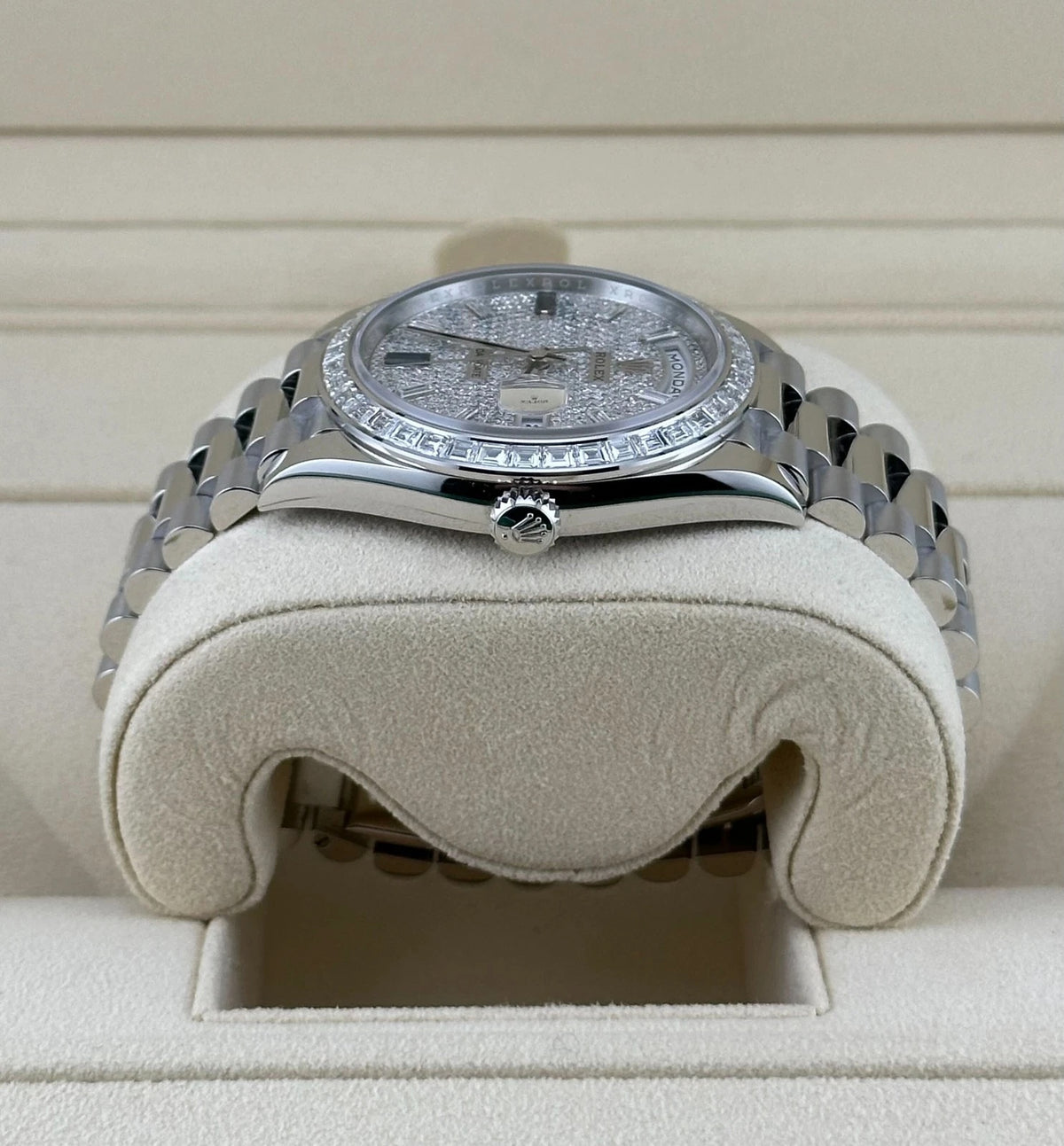【1:1 Super Clone】 Day-Date 40mm 228396TBR-0021 Diamonds Sapphires Dial