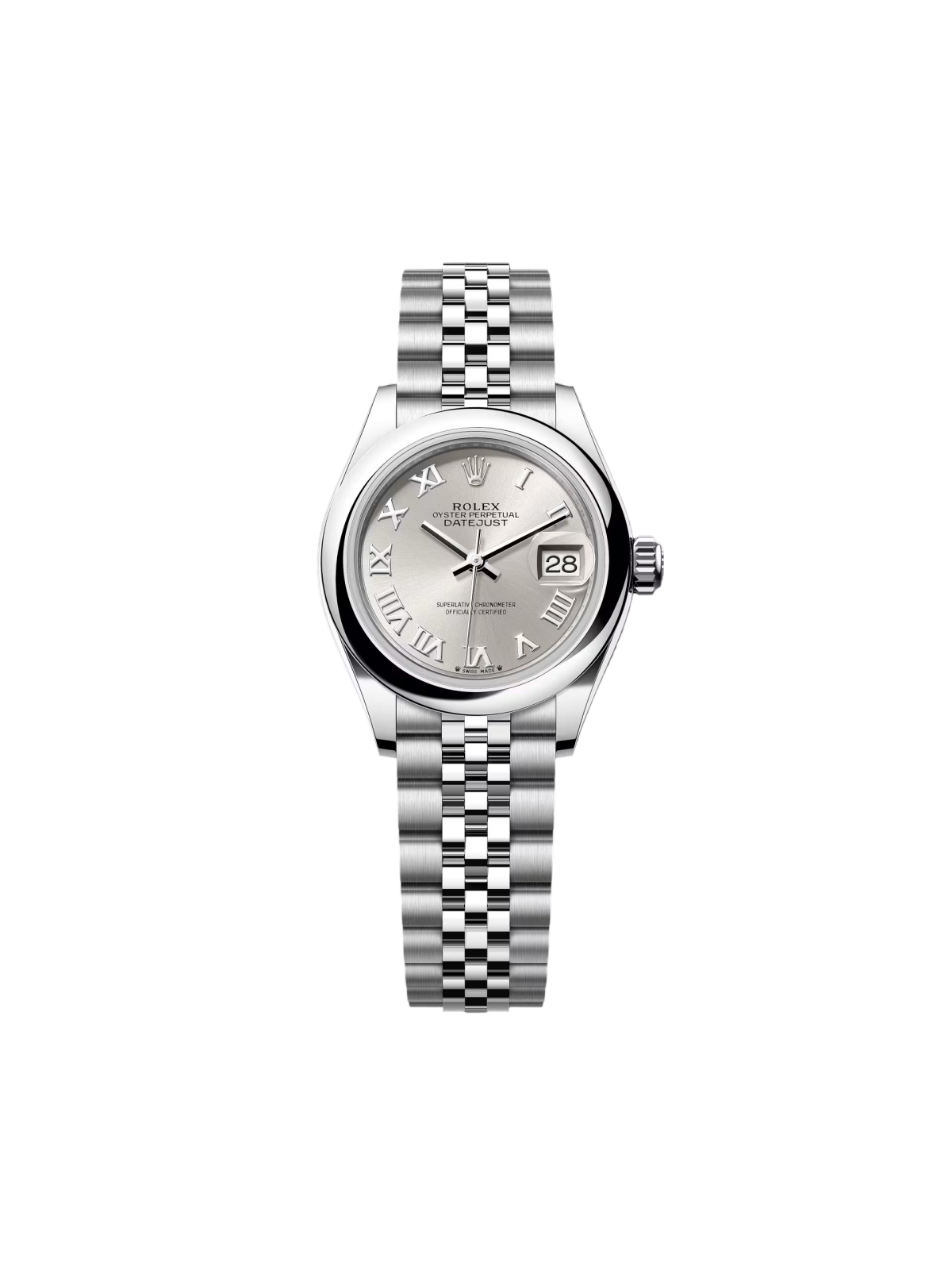 【1:1 Super Clone】 Lady-Datejust 28mm  m279160 Oyster Perpetual Silver Dial Oyster Bracelet