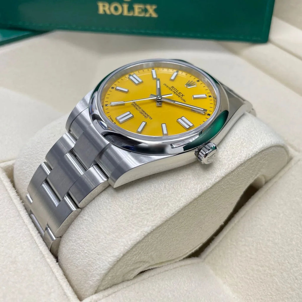【1:1 Super Clone】 Oyster Perpetual 41mm 124300-0004 Yellow Dial