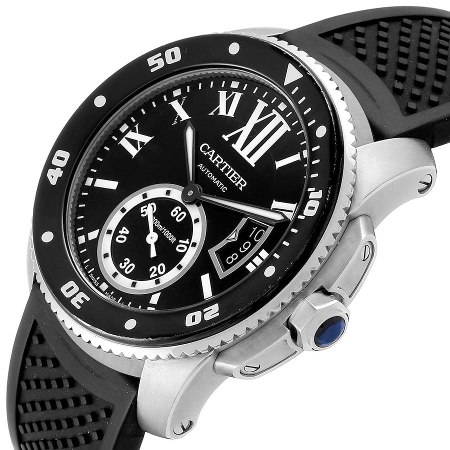 【1:1 Super Clone】Calibre Diver Black Rubber 42mm