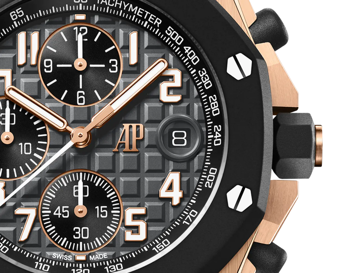 【1:1 Super Clone】A&P OFFSHORE Pink Gold Anthracite Grey Dial CHRONOGRAPH 42mm